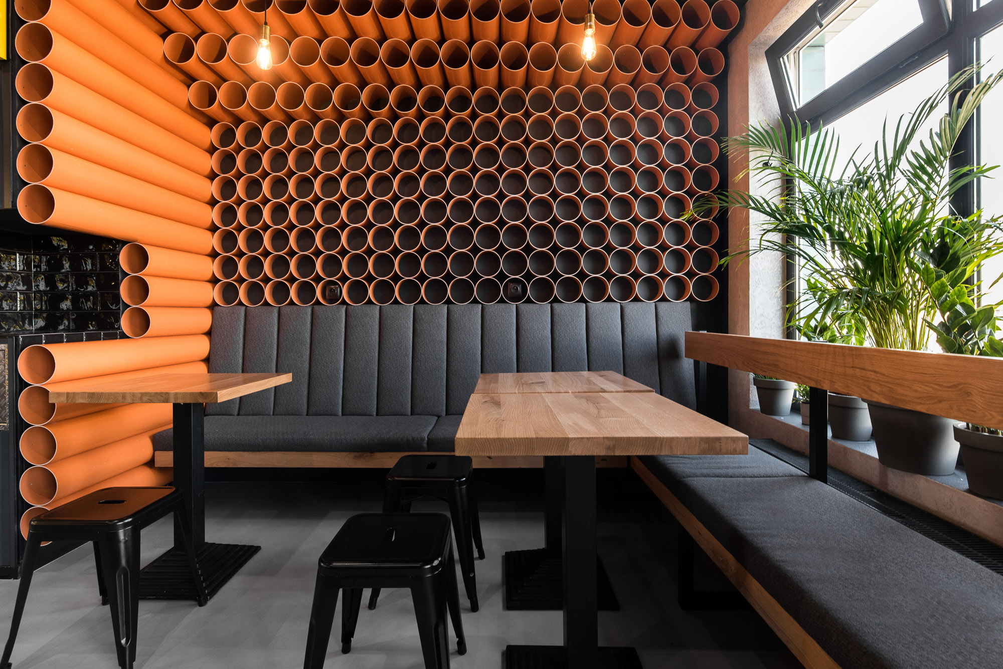 餐饮空间，国外餐饮设计，波兰，mode:lina architekci，咖餐厅