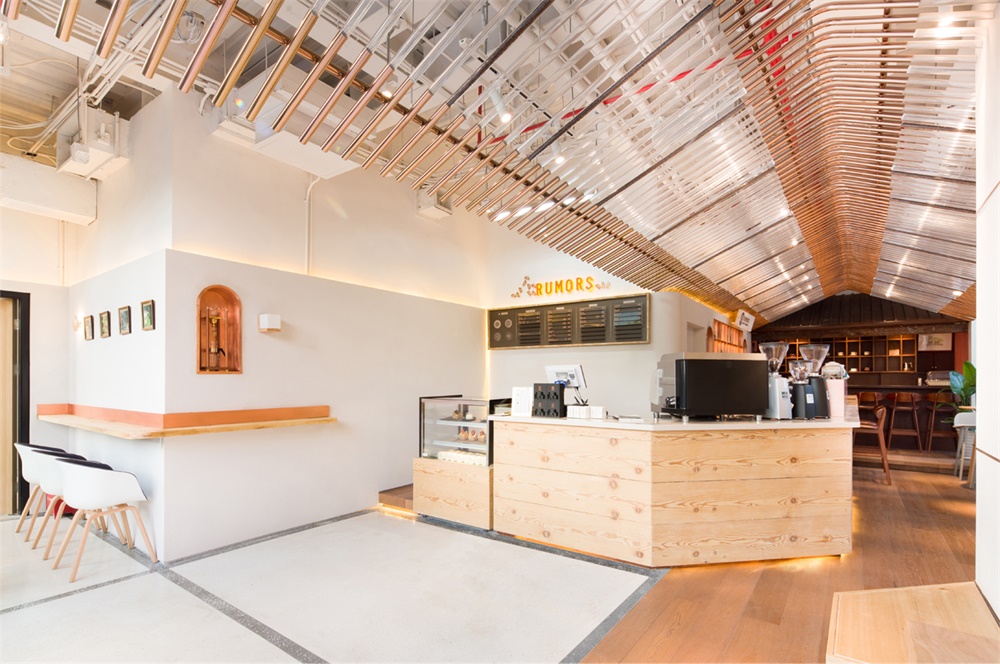 餐饮空间，咖啡厅设计，上海，寻长设计，鲁马滋咖啡-前滩店，项目投稿