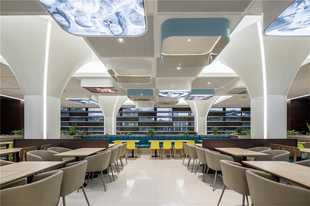 餐饮空间，员工餐厅设计，华为，深圳，改造设计，金枫设计
