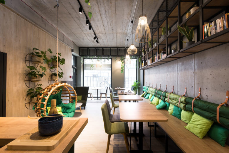 餐饮空间，茶饮店，甜品屋，日本美食，抹茶绿
