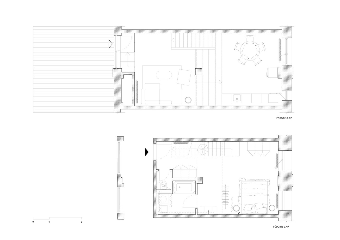 住宅空间，loft公寓设计，工业风住宅，70平米左右公寓设计