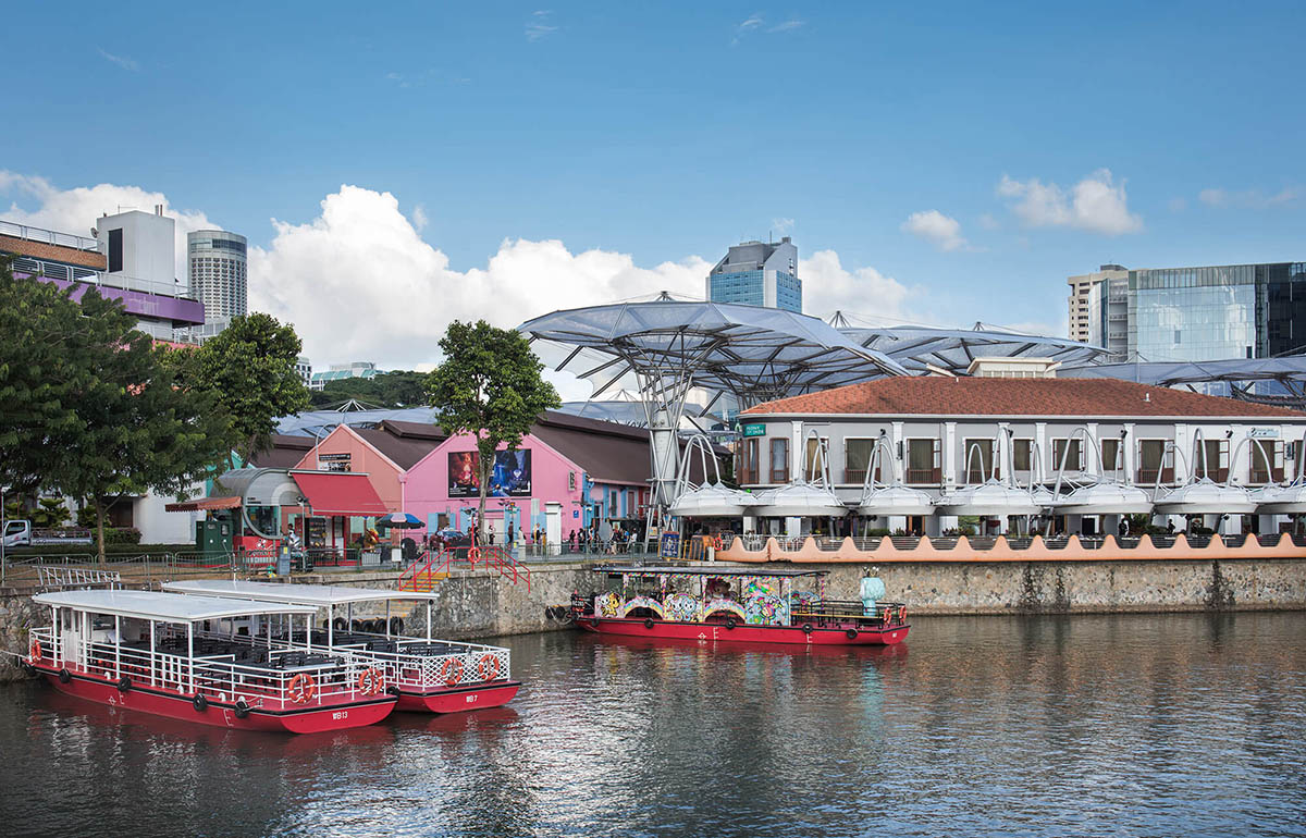 国外餐厅设计，餐饮空间，喜茶，新加坡克拉码头，喜茶设计