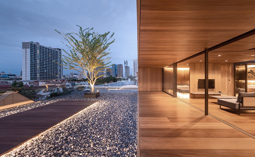 住宅空间，曼谷，天台小屋，国外住宅空间设计，WARchitect
