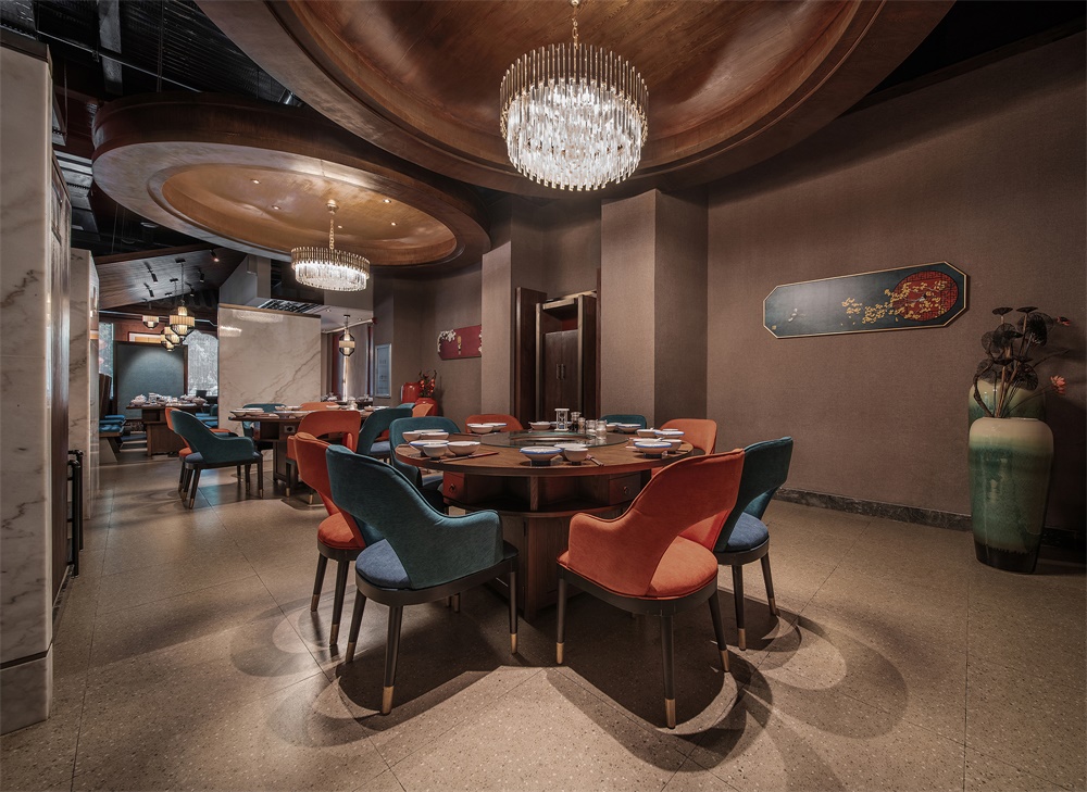 餐饮空间，成都震翅空间设计，拉萨，火锅餐厅，菌王府菌汤火锅