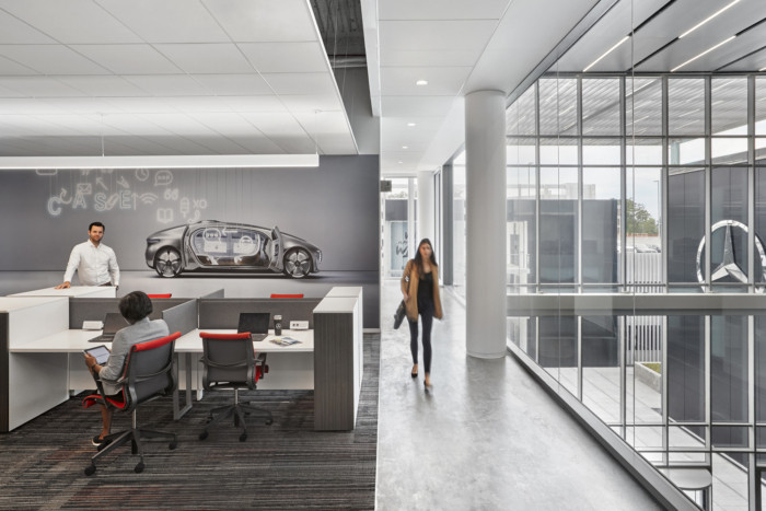 办公空间，办公楼设计，美国，梅德赛斯奔驰，汽车公司办公室