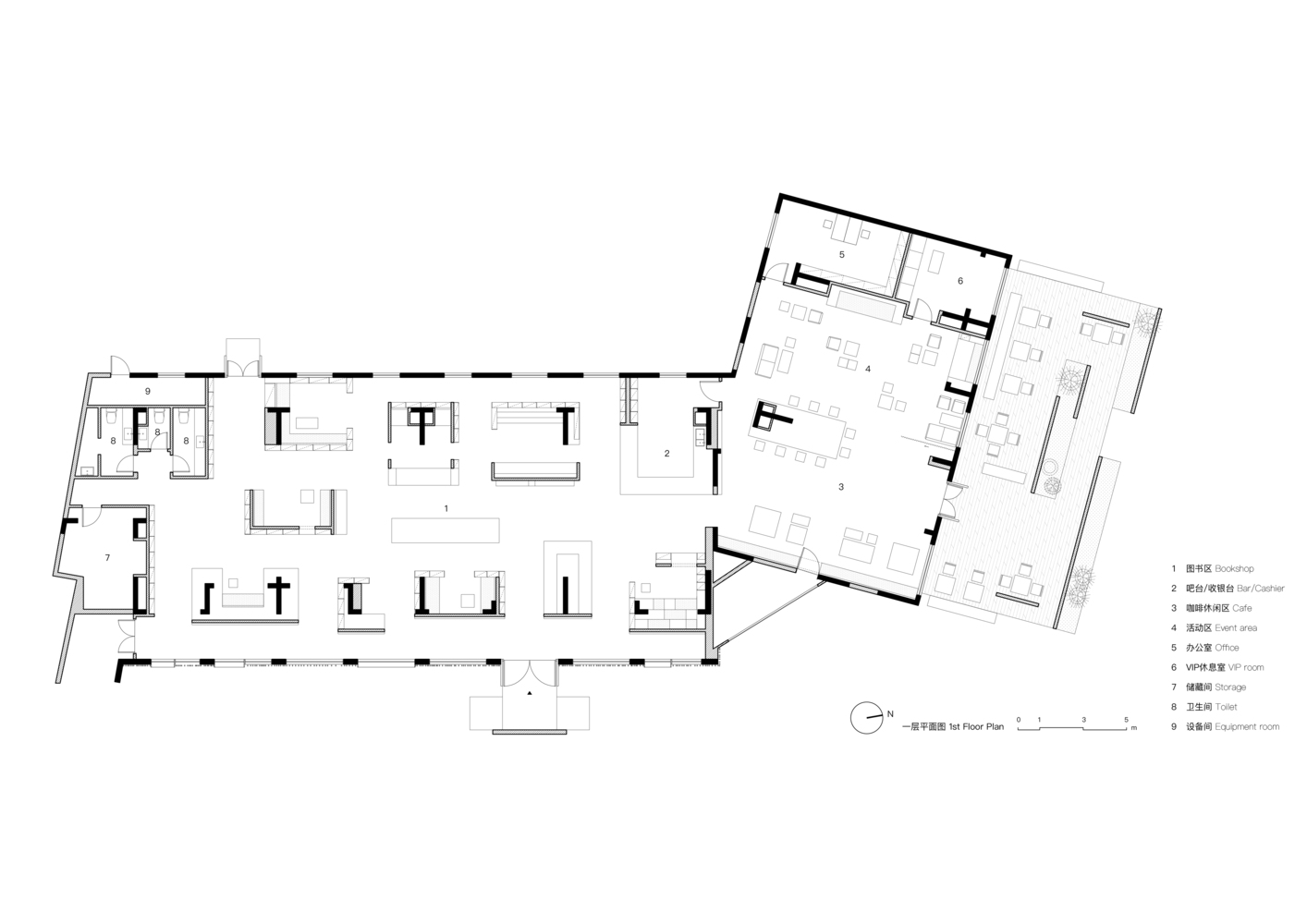 商业空间，书店设计，⻘山周平，B.L.U.E. 建筑设计事务所，阿那亚
