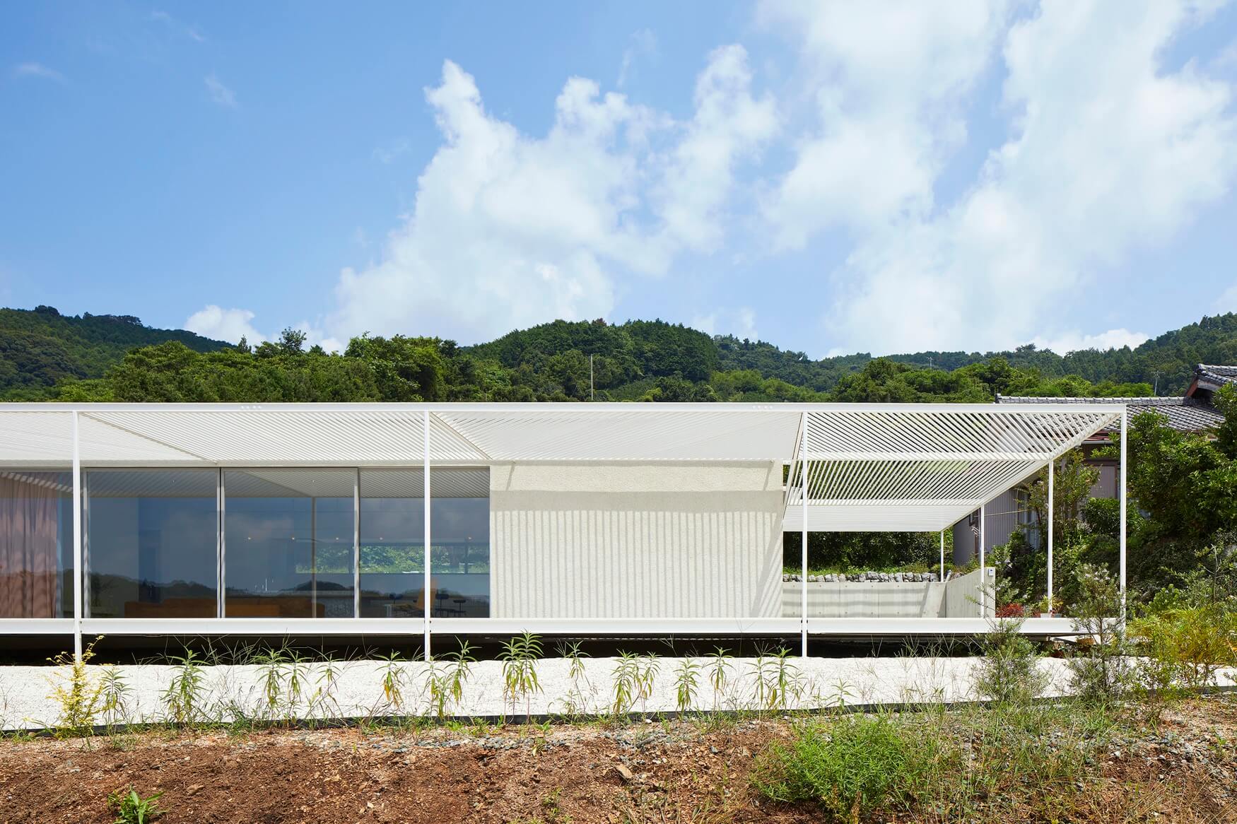 极简主义住宅，住宅设计，景观住宅设计，日本设计，白色几何房屋设计