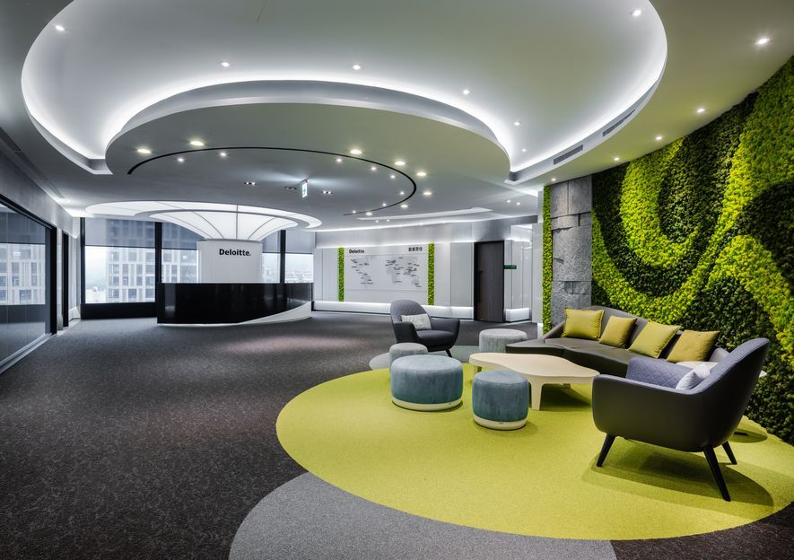 办公空间，开放式办公，简兆芝室内设计，Deloitte Taiwan，项目投稿
