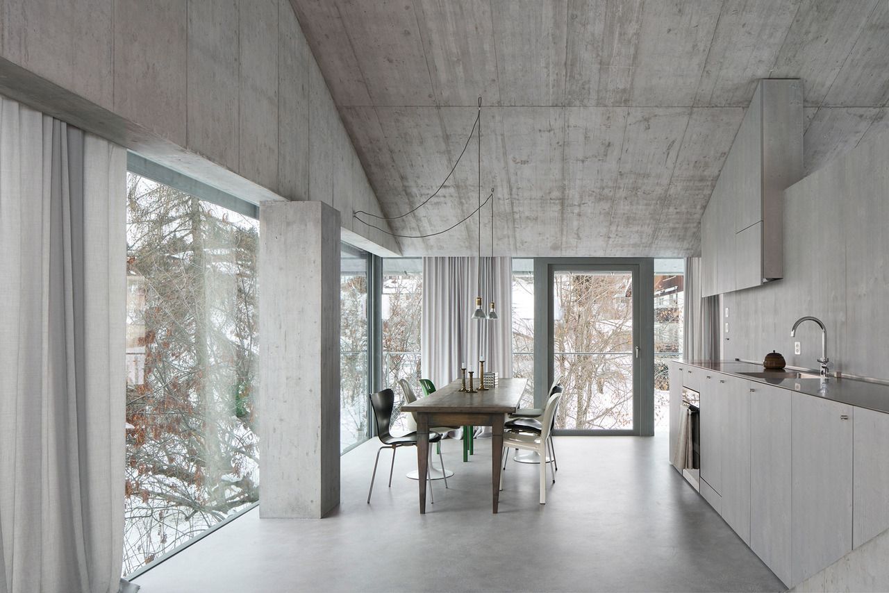 住宅设计，国外住宅设计，极简主义住宅，混凝土元素，Nickisch Walder