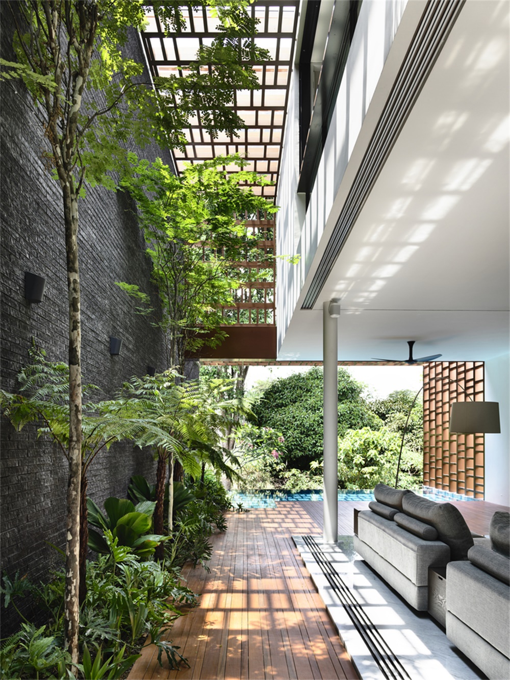 别墅设计，现代风格别墅，国外住宅设计，私人住宅，住宅空间，新加坡