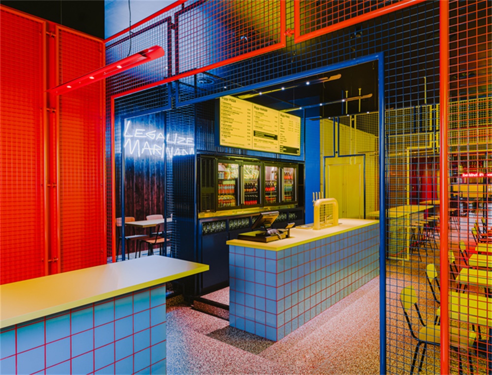 餐饮空间，酒吧设计，美国街头文化，90年代风情酒吧，BUCK.STUDIO