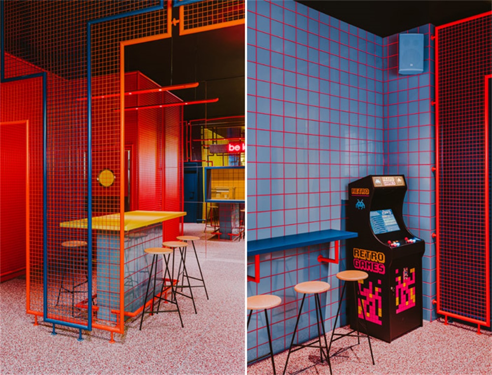 餐饮空间，酒吧设计，美国街头文化，90年代风情酒吧，BUCK.STUDIO