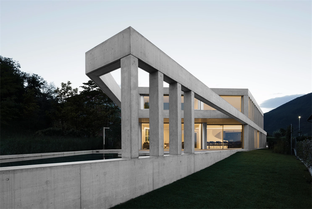 Concrete别墅，住宅空间，DF_DC，瑞士，别墅设计，私人住宅，极简主义