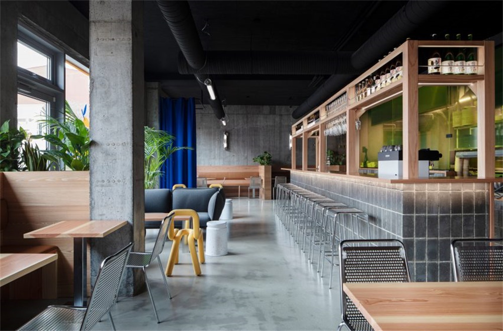 HAF Studio，Yuzu日本汉堡店，冰岛，餐饮空间，快餐店设计