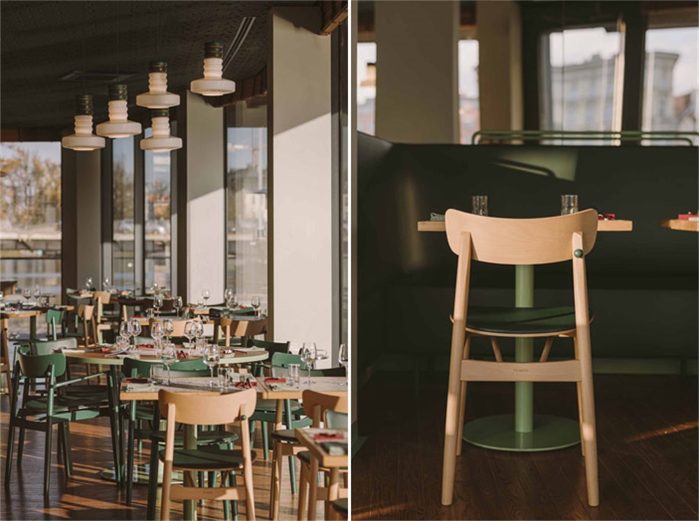 餐饮空间，餐厅设计，葡萄牙餐厅，波兰，河滨餐厅设计