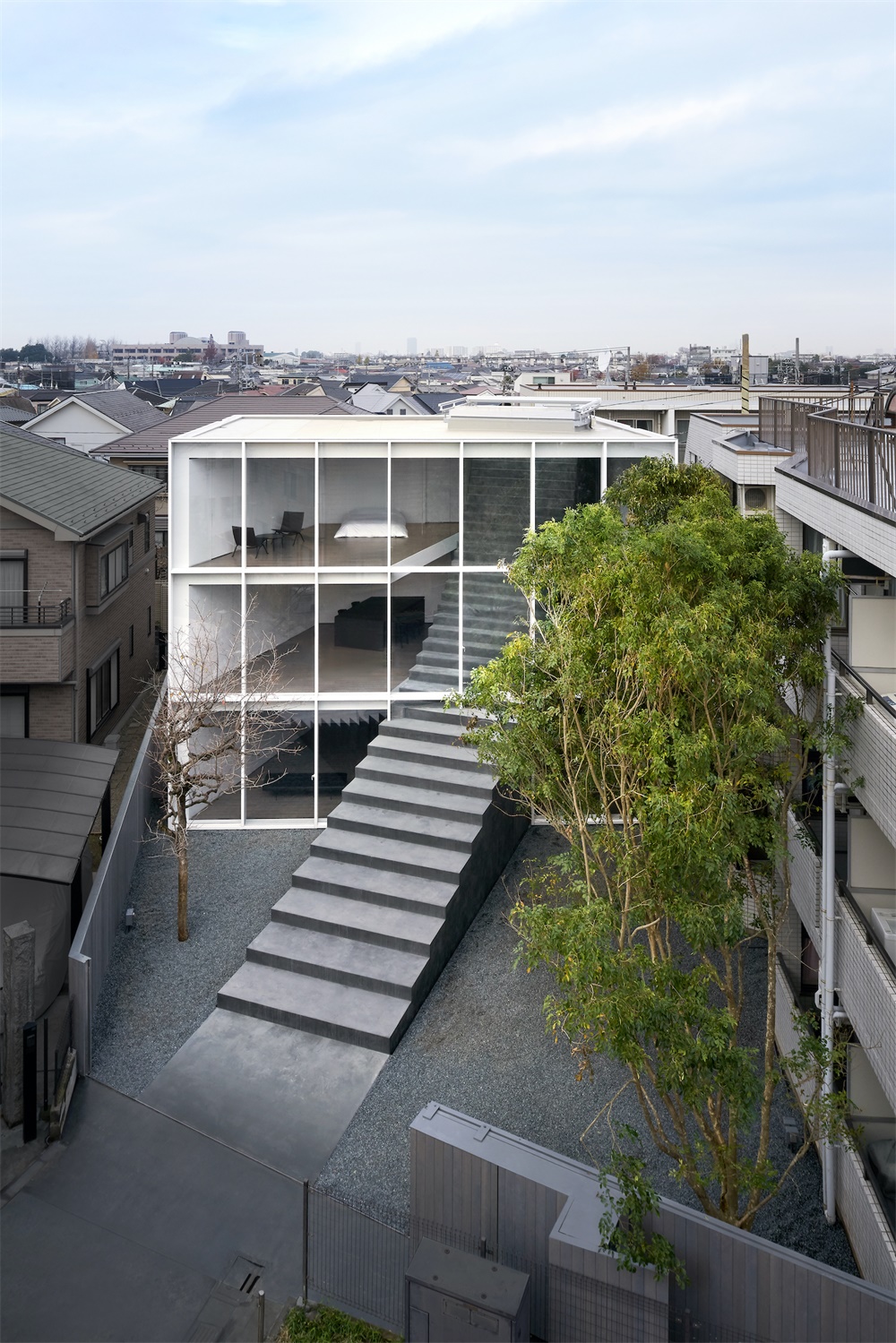 住宅空间，nendo，Stairway House，创意住宅空间，屋顶设计，独栋住宅，日本住宅设计