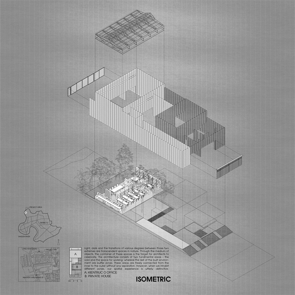 办公空间，建筑工作室，独栋办公室设计，国外办公室设计，kientruc o