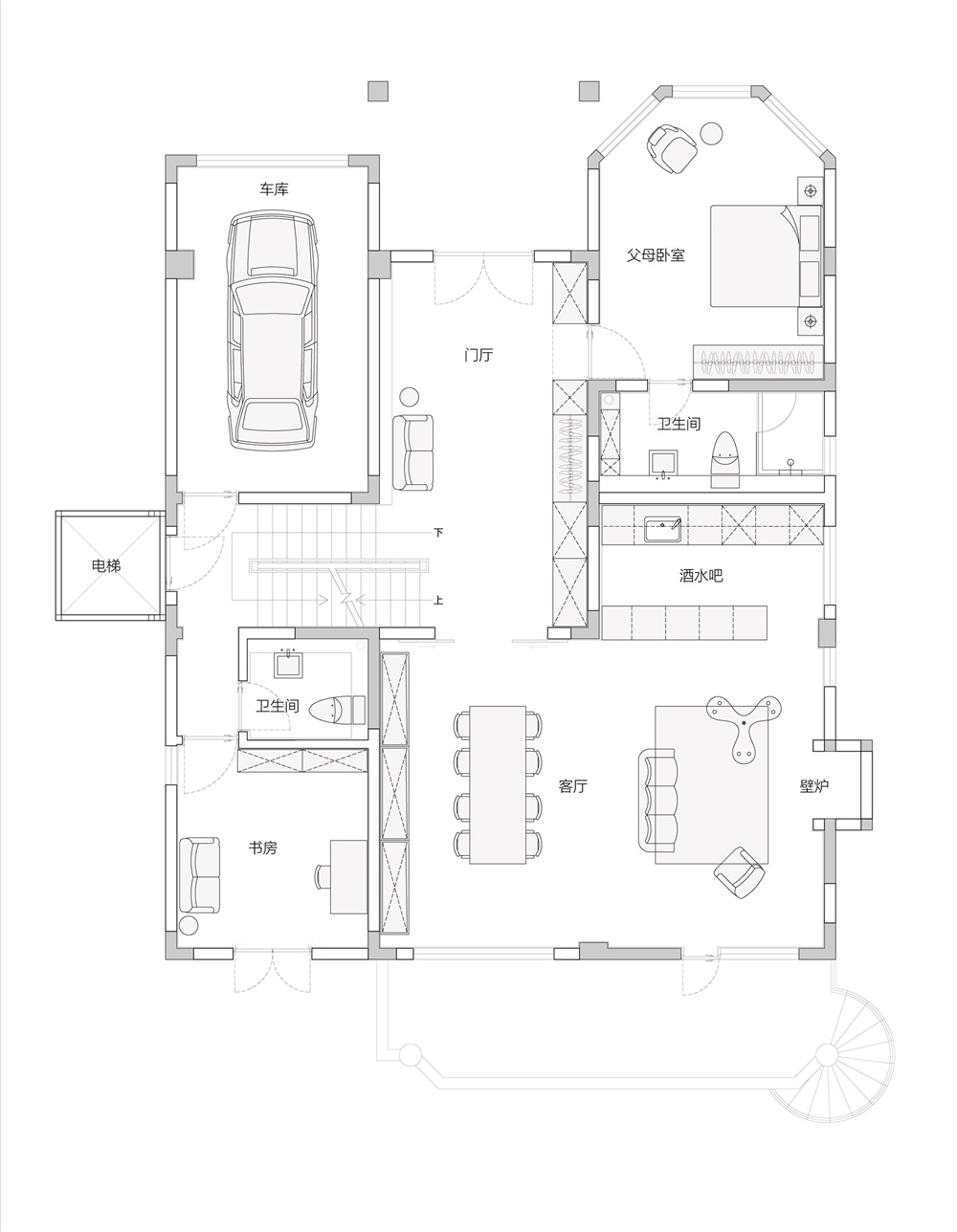 野境设计工作室 | 错层空间的多种"连"系