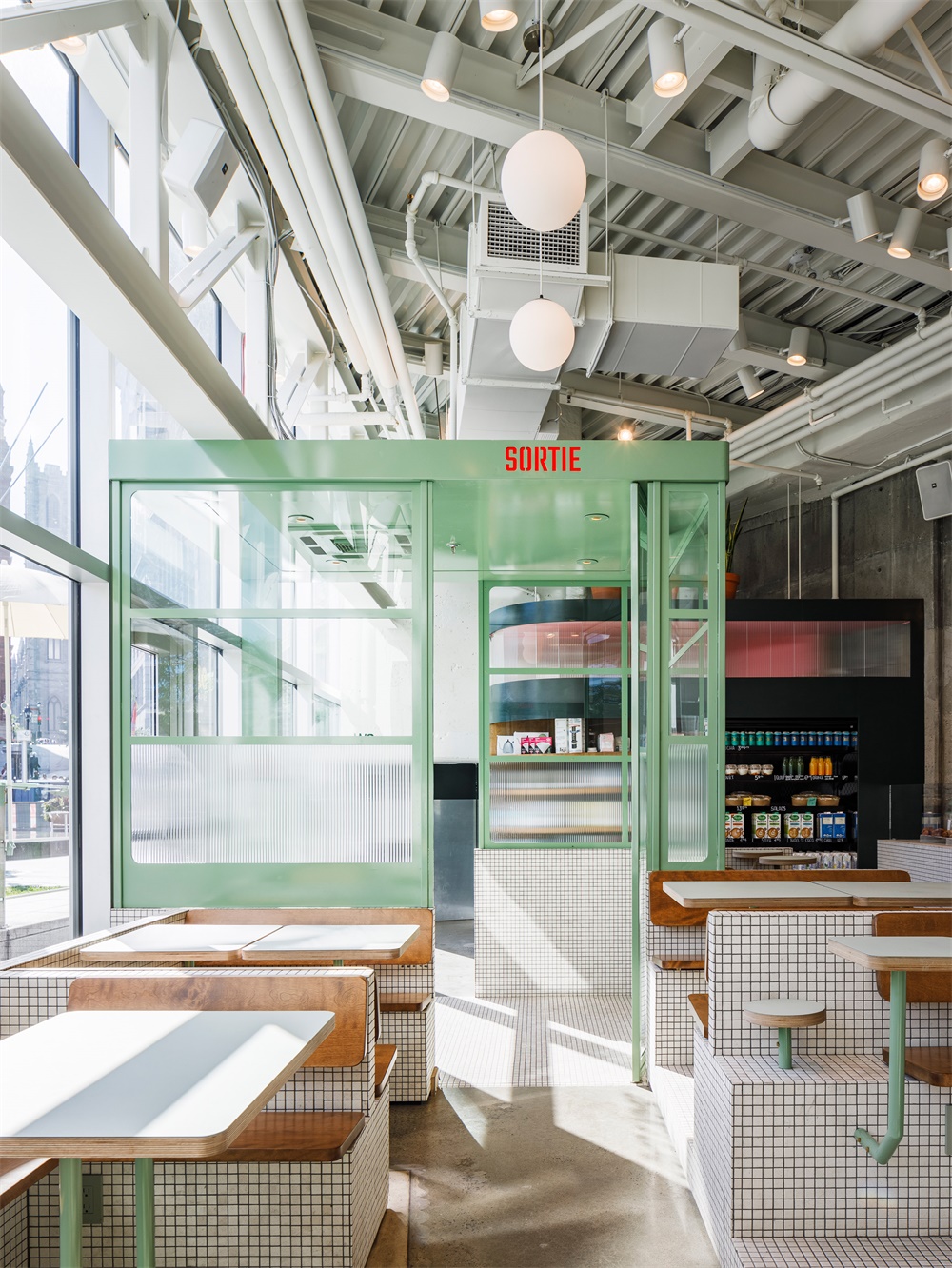 餐饮空间，咖啡吧，蒙特利尔，咖啡厅设计，Melk Cafe