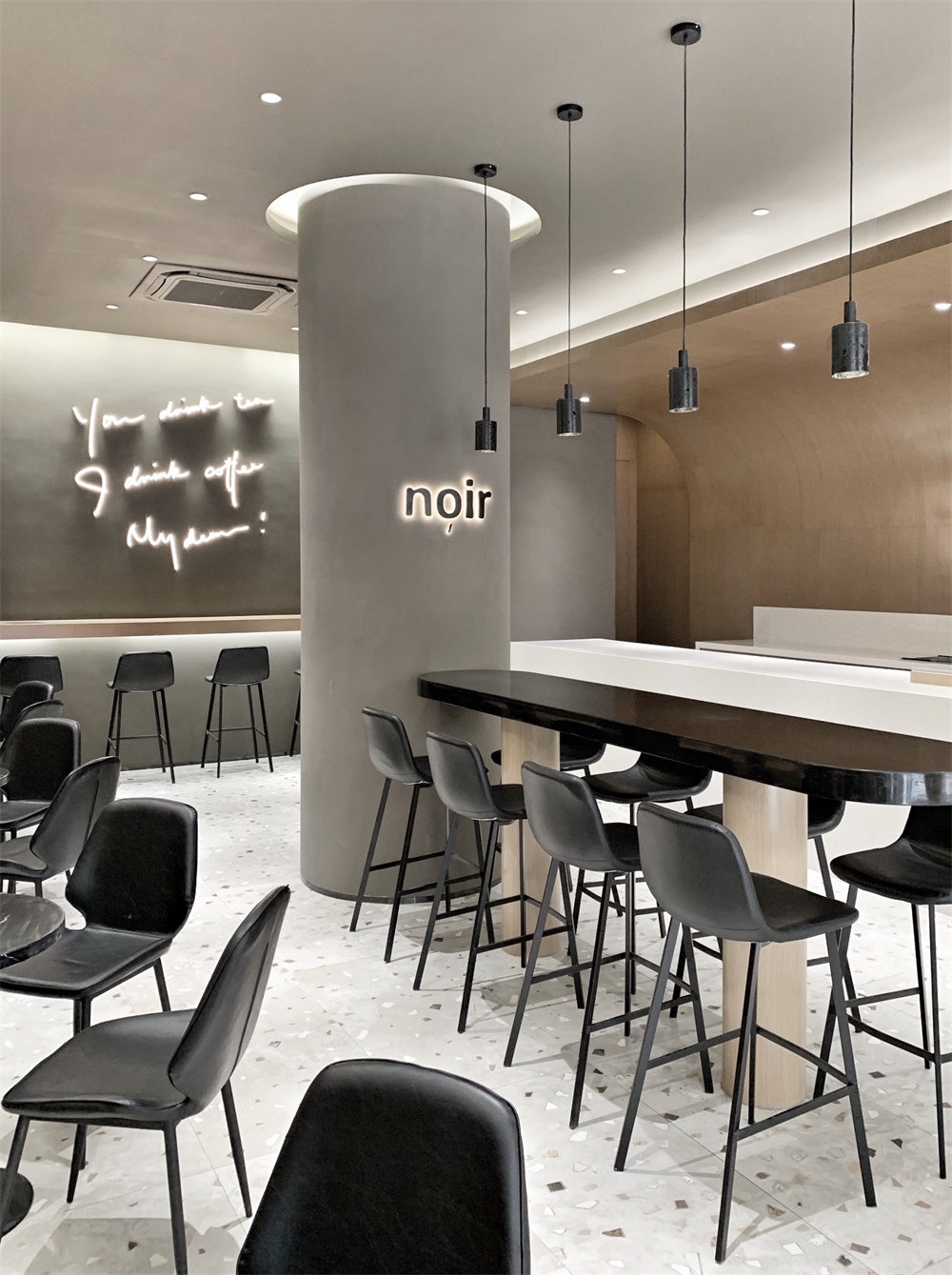 餐饮空间，咖啡厅设计，咖啡店设计，广州，睿上形素，RSXS design，noir cafe