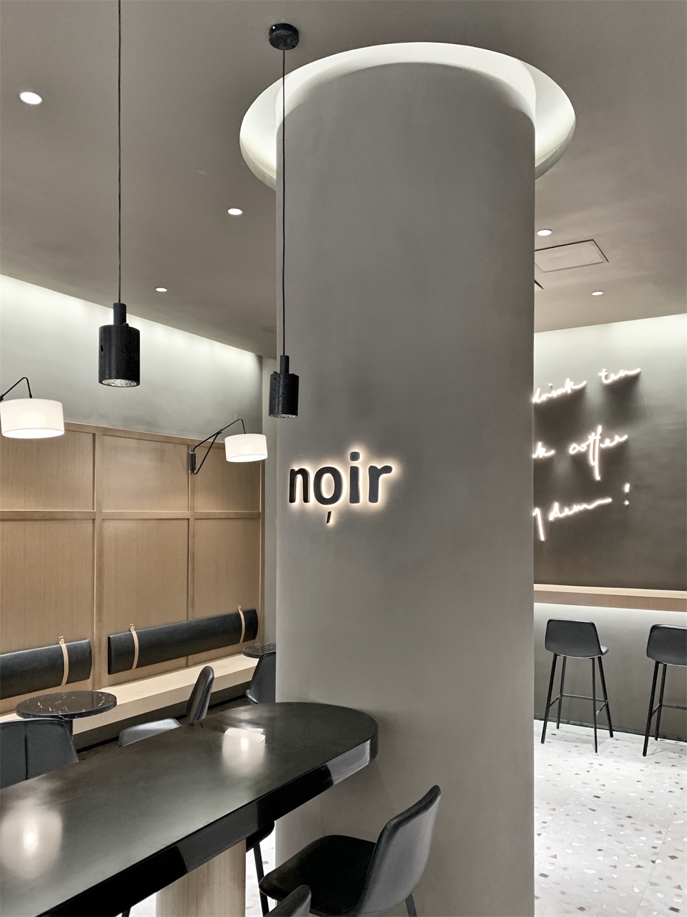 餐饮空间，咖啡厅设计，咖啡店设计，广州，睿上形素，RSXS design，noir cafe