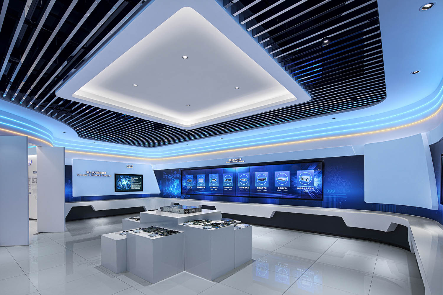 展厅设计,科技展厅设计,上海展厅设计,上海科技展厅设计,恒为科技上海企业展厅,恒为科技,时象设计,时象空间设计,项目投稿