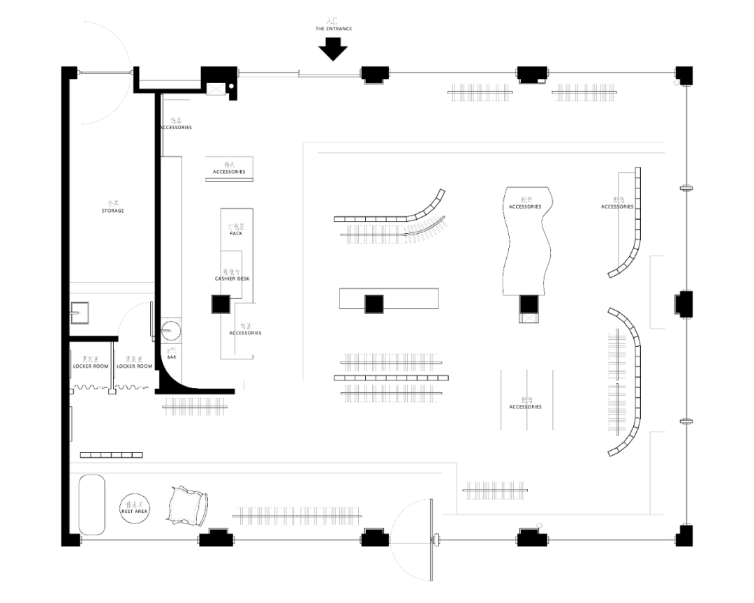 一展设计,杭州服装买手店,HOW DEPARTMENT买手店,零售店设计,买手店设计,杭州一展,杭州服装店设计,服装买手店