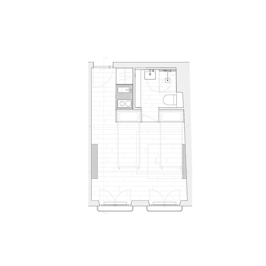 EDB STUDIO,小公寓设计案例,单身公寓,超小户型,国外公寓设计,小户型设计,最小宅