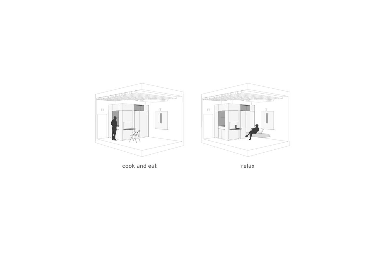 EDB STUDIO,小公寓设计案例,单身公寓,超小户型,国外公寓设计,小户型设计,最小宅