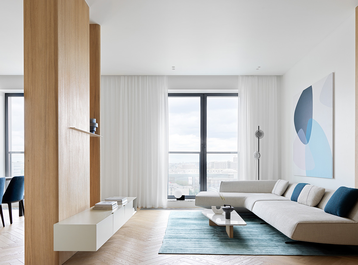 Babayants Architects,公寓设计,原木色公寓,极简主义,极简风格公寓设计,极简住宅设计案例
