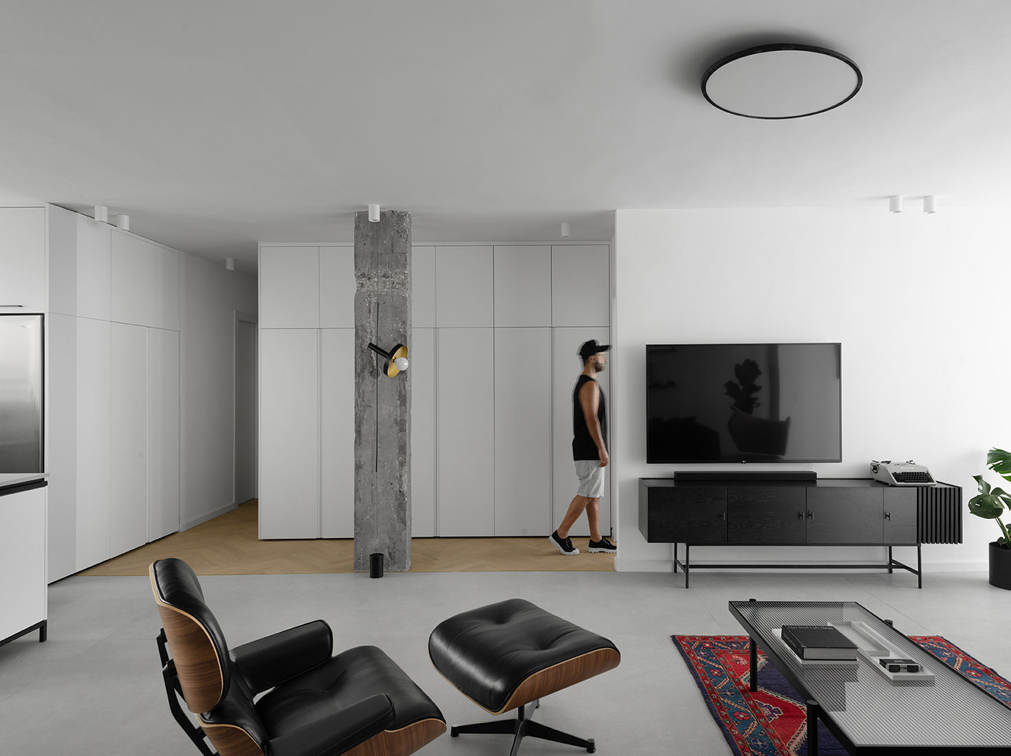 Studio ETN,130㎡,以色列,公寓设计案例,白色+原木色,北欧风格,国外公寓设计,公寓设计方案