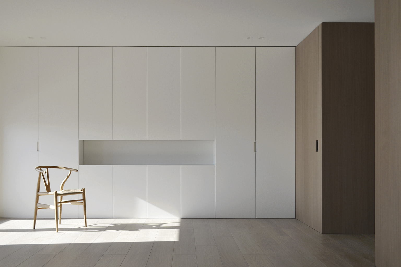 极简公寓设计案例,公寓设计,极简主义,国外极简风格公寓设计,Deza Setien,马德里,原木色+白色,公寓设计方案,120㎡