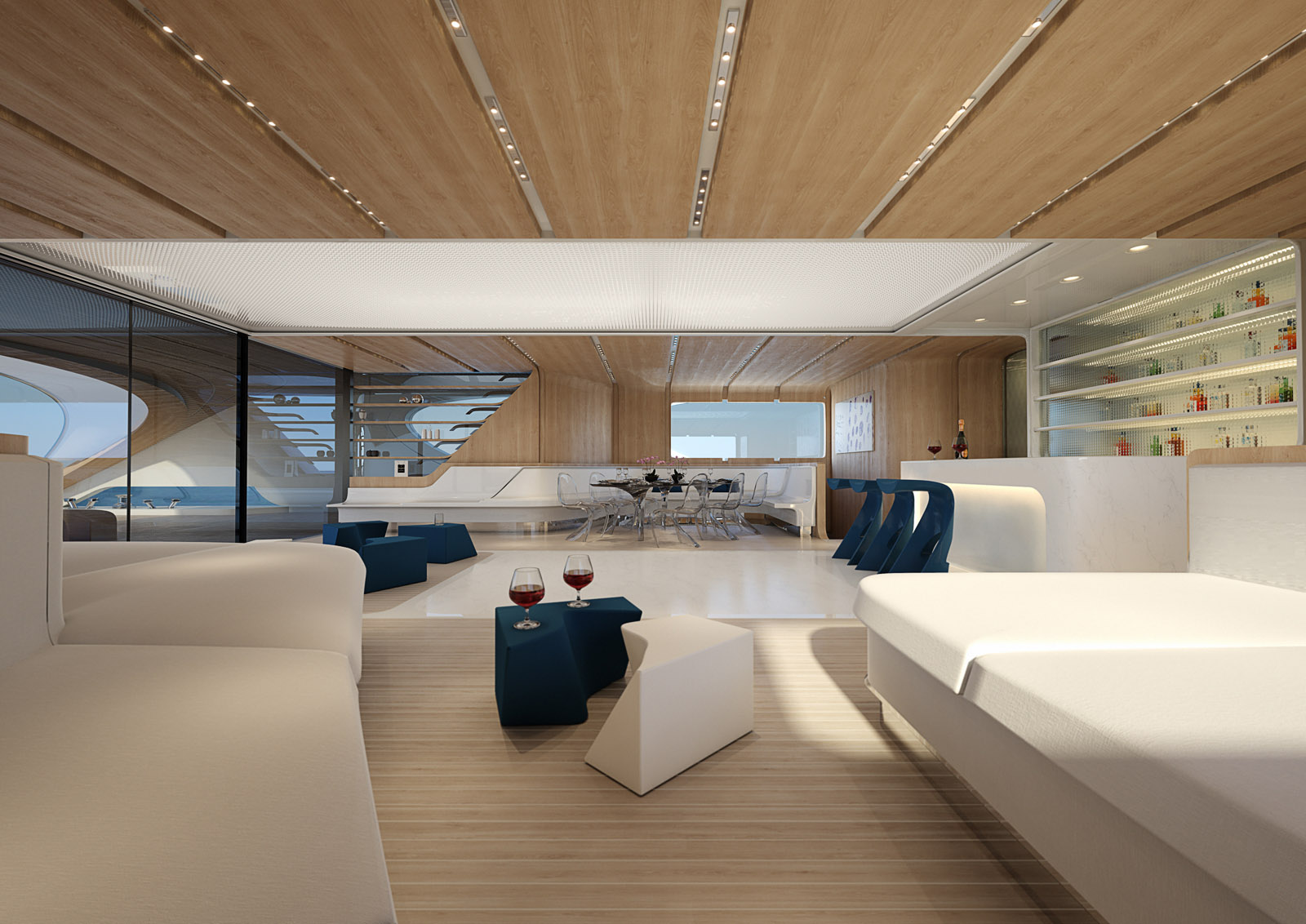Zaha Hadid Architects (ZHA),扎哈·哈迪德,顶级游艇,意大利,游艇设计案例,米兰,游艇设计方案,豪华游艇,双体船,Oneiric,Rossinavi