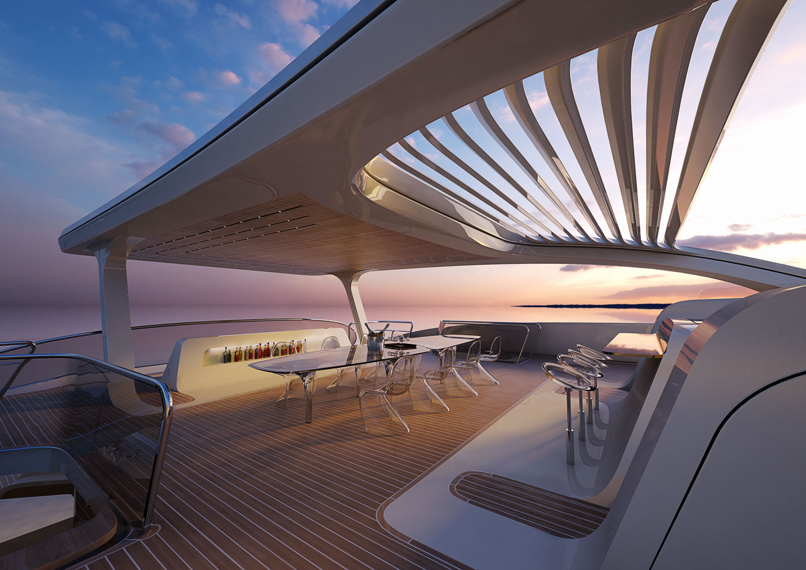 Zaha Hadid Architects (ZHA),扎哈·哈迪德,顶级游艇,意大利,游艇设计案例,米兰,游艇设计方案,豪华游艇,双体船,Oneiric,Rossinavi