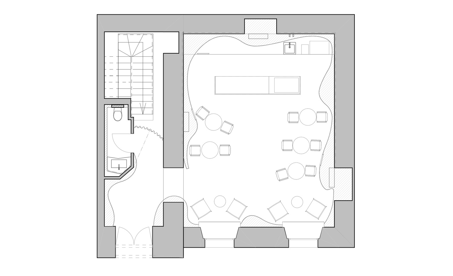 Sivak+Partners Studio,冰淇淋店设计案例,ТАЮ冰淇淋店,乌克兰敖德萨,未来主义,74㎡,店铺设计方案,冷饮店,网红冰淇淋店