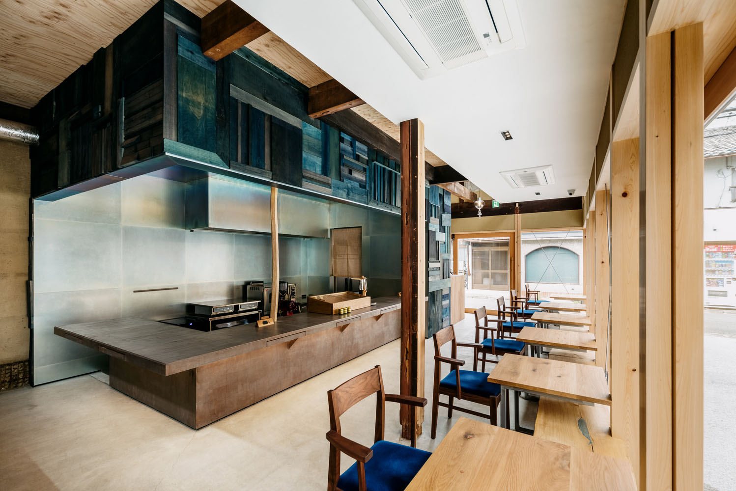 Kazuteru Matsumura Architects,日本京都,咖啡厅设计,咖啡店设计案例,国外咖啡厅设计,咖啡厅设计方案,105㎡,咖啡厅平面图,Wand Café