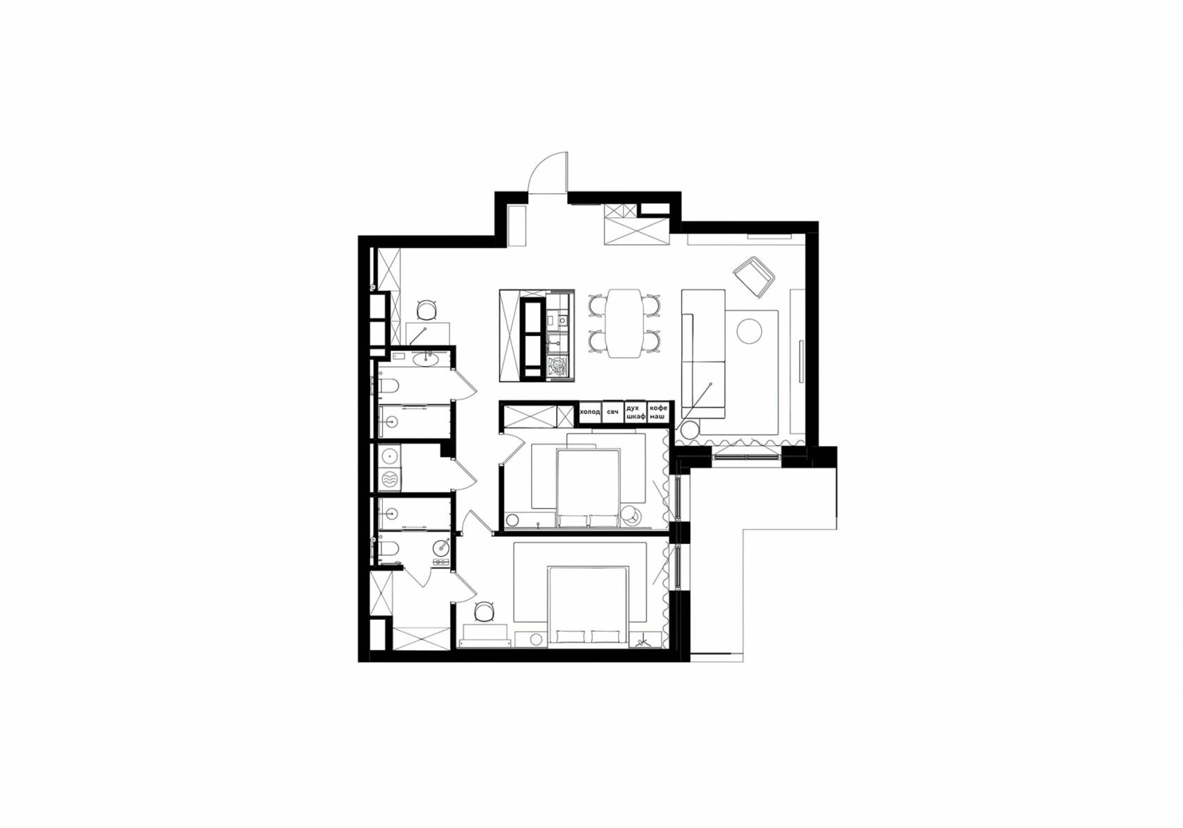 公寓设计,公寓设计案例,爱沙尼亚,120㎡,DA bureau,公寓设计案例,公寓装修,莫兰迪色系,最小宅,浅绿色