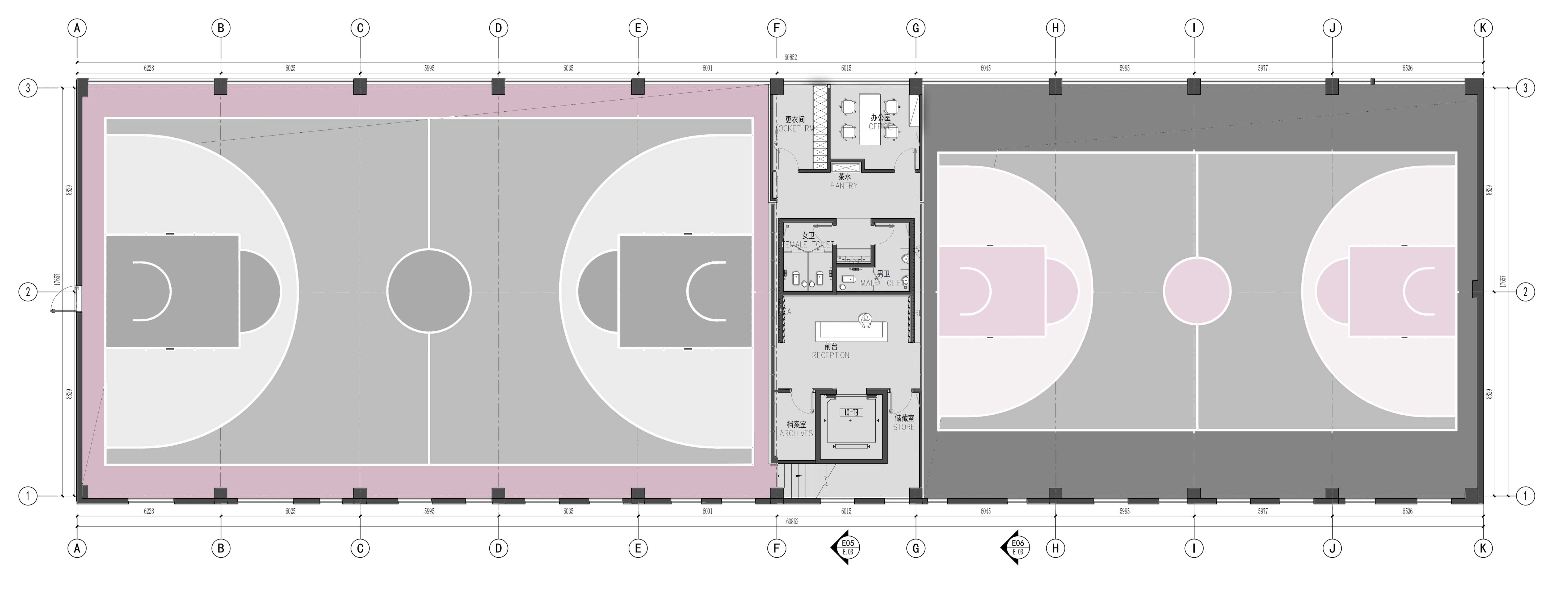 室内运动空间,篮球场设计,篮球馆设计,室内篮球场设计,元素体育篮球馆橄榄树店,元素体育篮球馆,元素体育,昆明元素体育,运动空间设计,上海平介设计,平介设计,平介设计作品