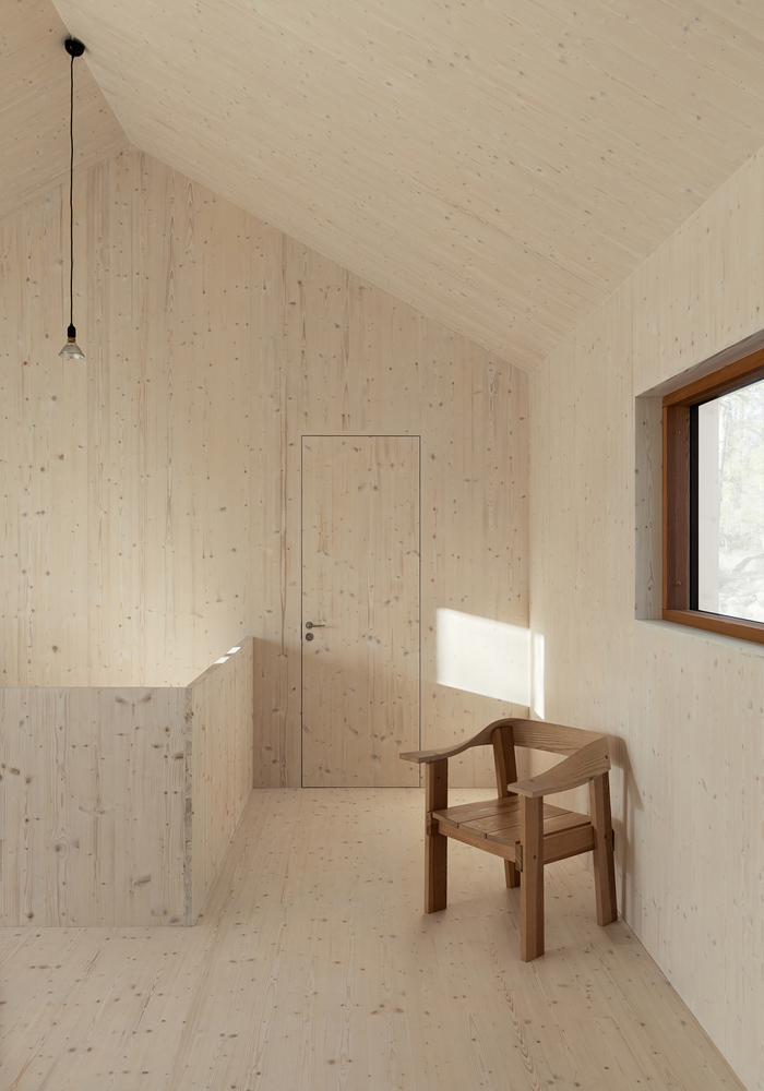 森林度假屋,Lowén Widman Arkitekter,住宅设计案例,瑞典,原木色,度假屋设计