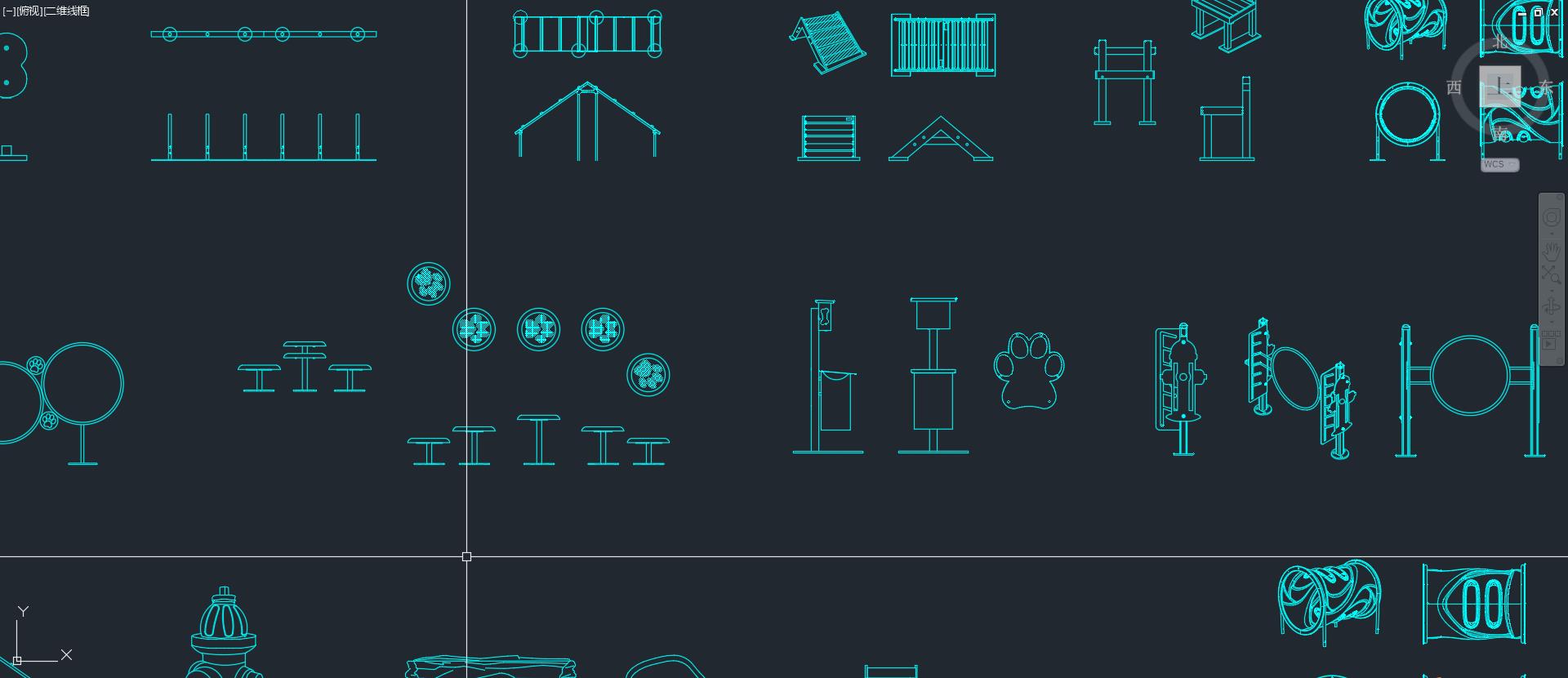 创意宠物娱乐设施设计素材,设计师必备创意素材,宠物娱乐设施素材下载,CAD图块,宠物公园娱乐设施CAD