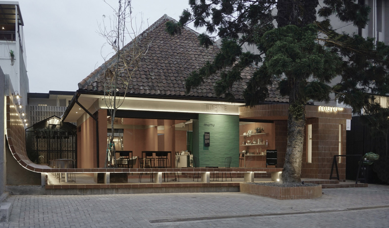 Aaksen Responsible,万隆,咖啡厅设计案例,咖啡厅装修,Mutu Loka Cafe,印尼,380㎡