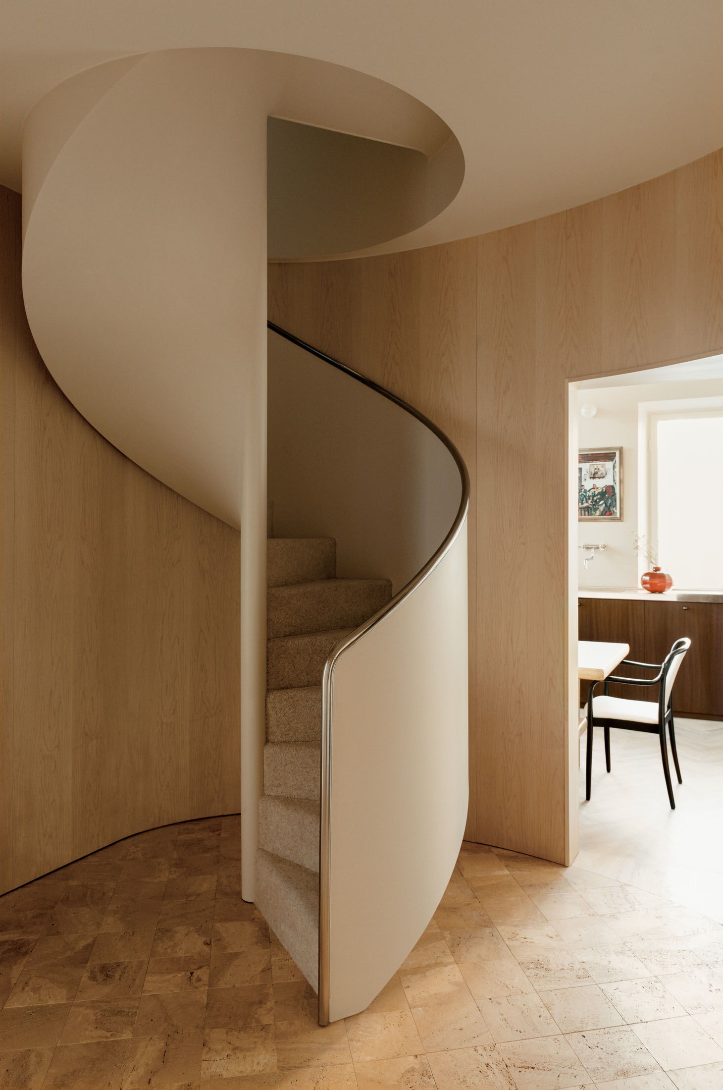复式公寓设计,复式设计案例,Halleroed,斯德哥尔摩,中古风格,公寓改造