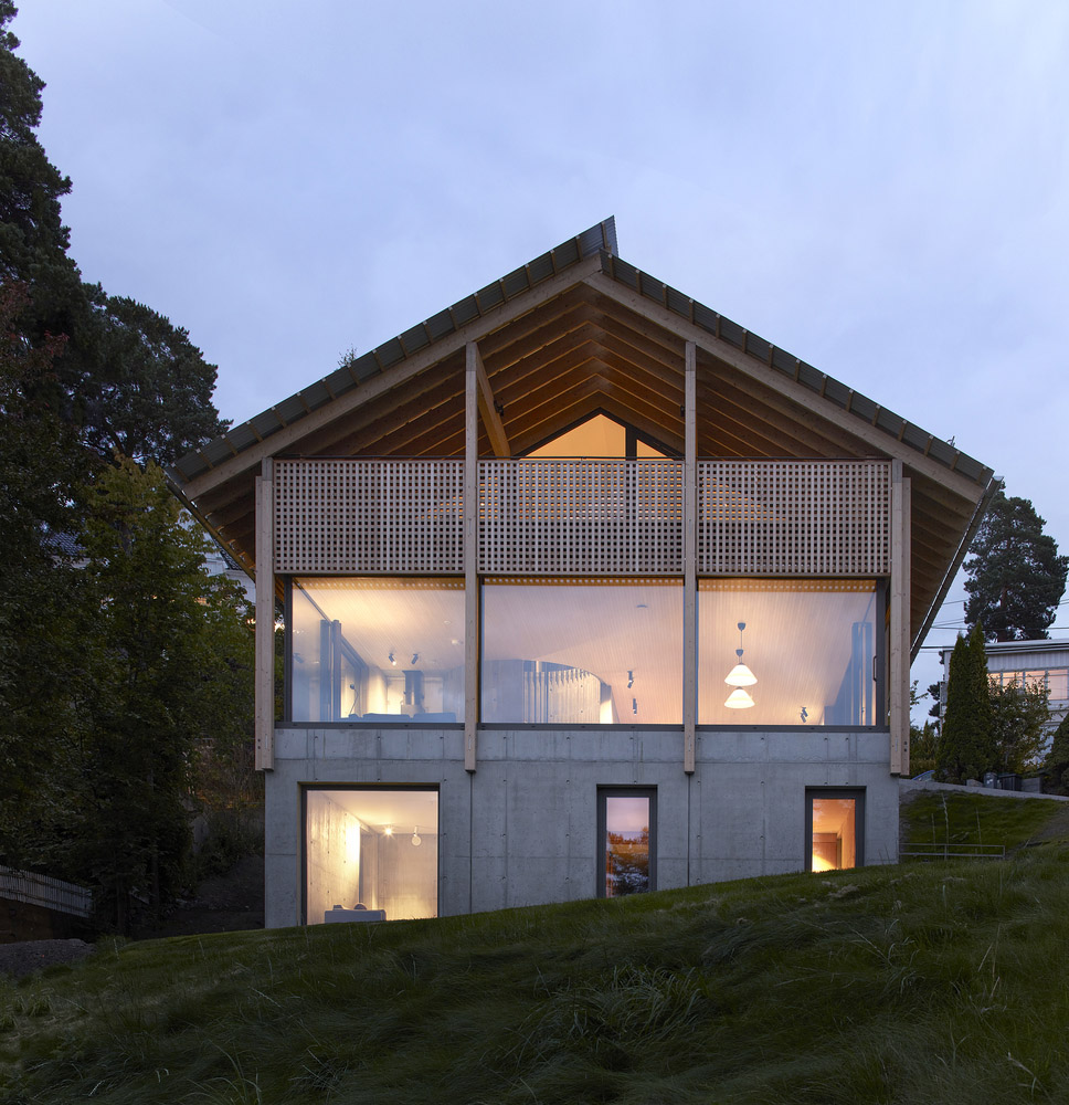 住宅设计,别墅设计案例,R21 Arkitekter,挪威,极简主义,国外住宅设计案例,350㎡,清水混凝土,海景别墅