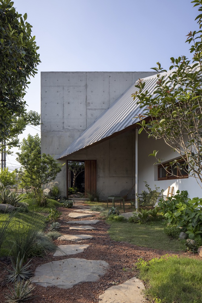 住宅设计,300㎡,庭院住宅设计,日式住宅设计案例,AHL architects,清水混凝土,越南,日式庭院,庭院设计