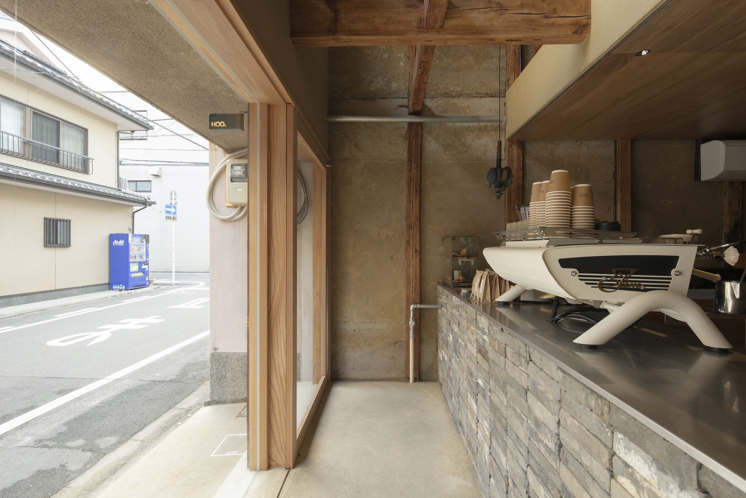 日本,京都,咖啡厅设计案例,Hoo. Café,甜甜圈店,62㎡,咖啡厅设计,Koyori,咖啡店设计,町屋改造