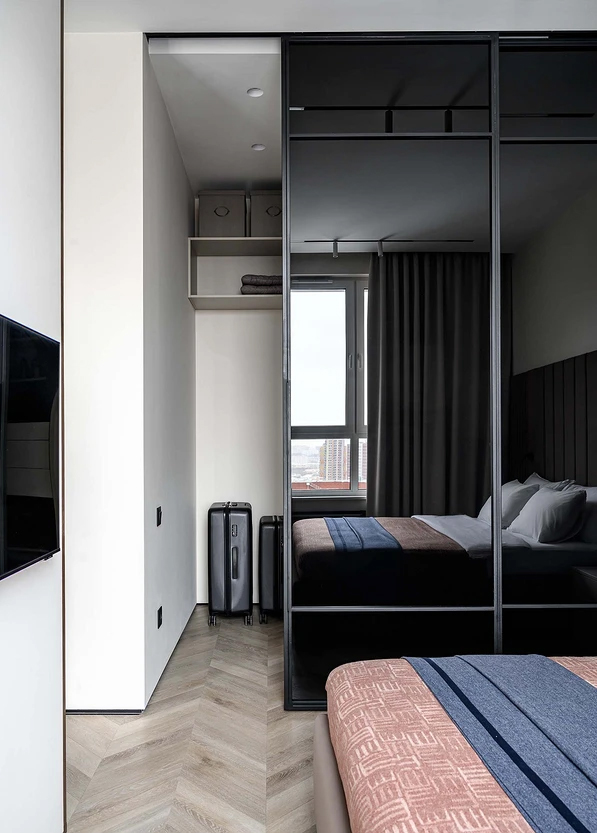 Irina Vashchenko,公寓设计,小户型设计案例,小公寓设计,单身公寓,原木色+白色,30㎡