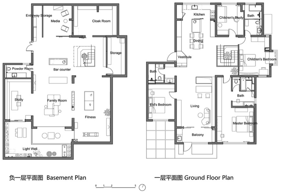 450㎡叠墅设计,叠墅设计,450㎡,现代风格住宅设计,别墅设计,住宅设计案例,住宅设计方案,上海,躲猫猫之屋,理想猫空间设计