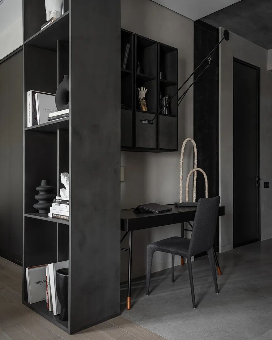 Svetlana Herzen,公寓设计,公寓设计案例,65㎡,深色系,小公寓,小公寓设计效果图,小户型设计,单身公寓