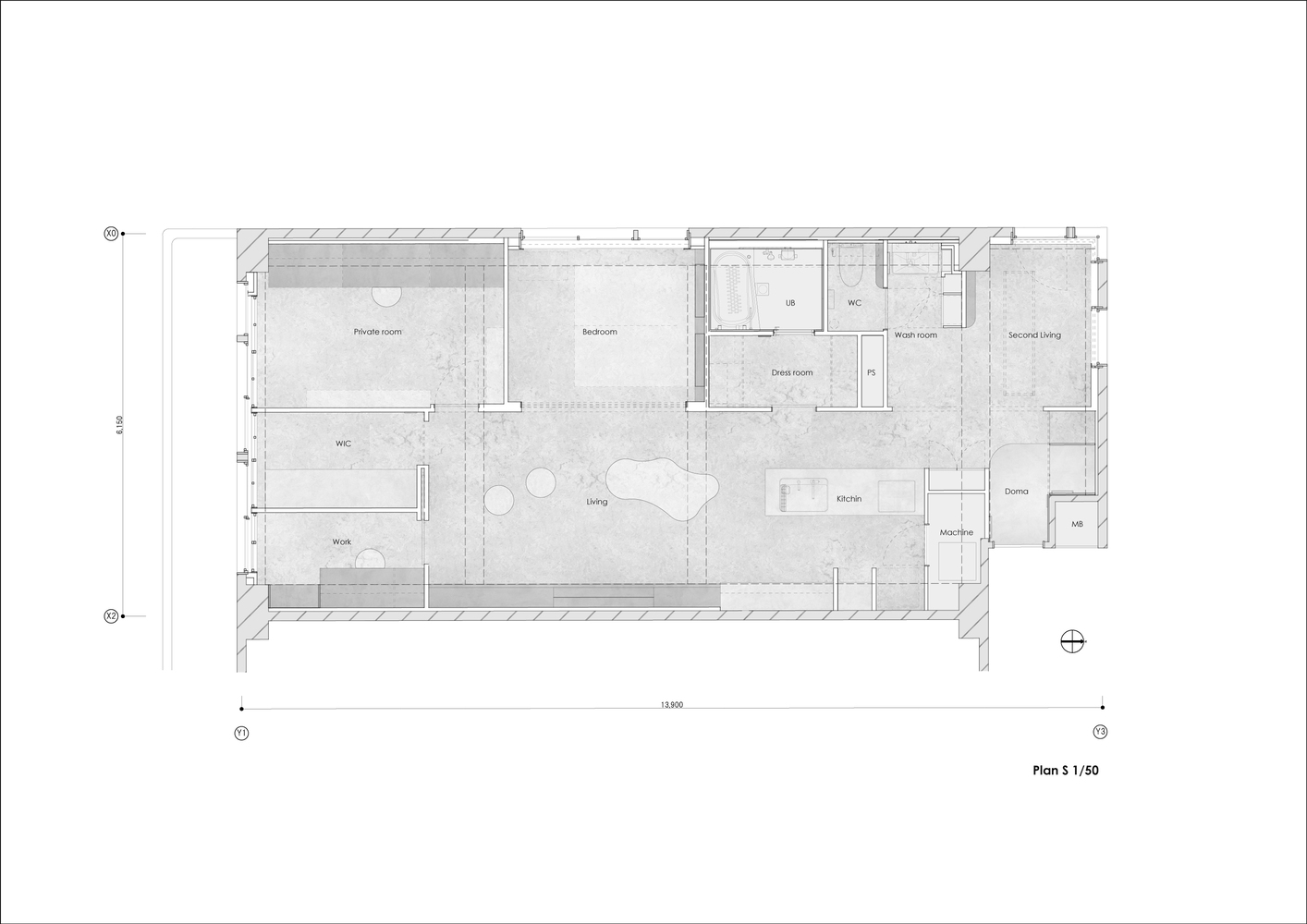 HAMS and, Studio,公寓设计,公寓设计案例,80㎡,公寓改造,日本,东京,公寓翻新改造