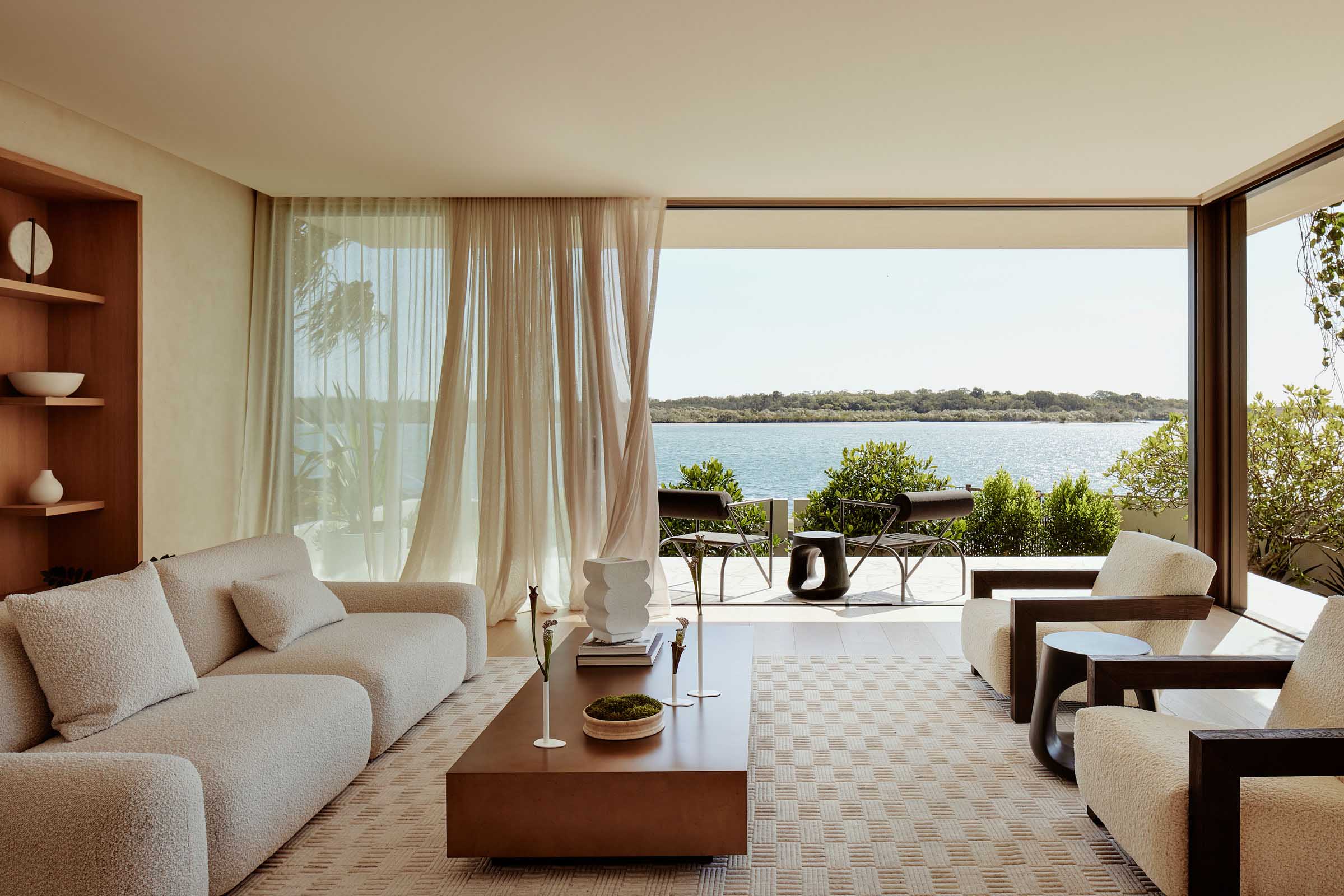 Paul Clout Design,别墅设计案例,别墅设计方案,海景别墅,澳大利亚,微水泥,暖色调